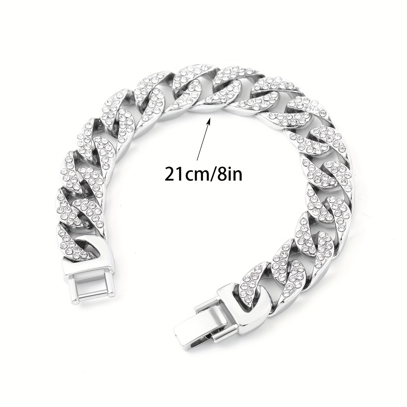 Silver Cuban Chain Necklace 10mm
